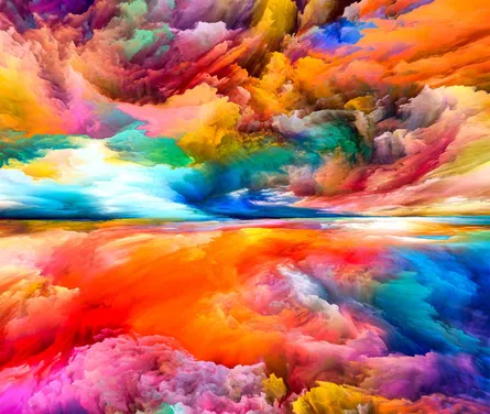 Colorful abstract painting