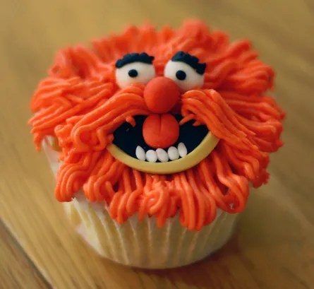 Cake cupcake cartoon orange