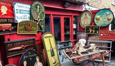 Signs outside building
