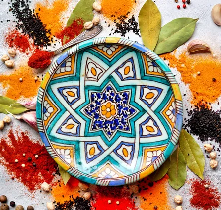 Colorful turkish plate