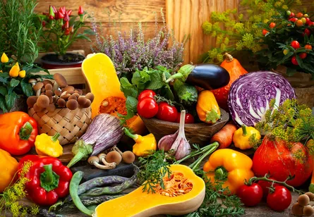 Farmers market garden produce variety