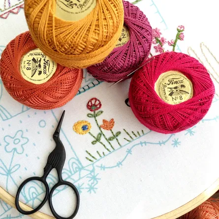 Colorful Yarn Skeins on Table
