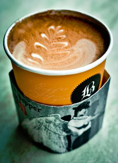 Frothy Latte with Design
