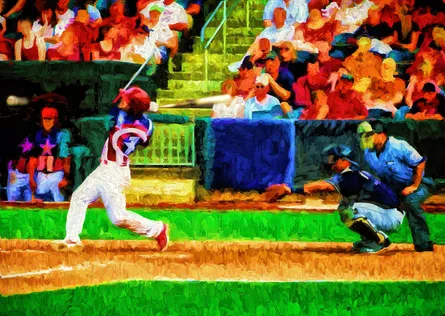 Painted baseball game