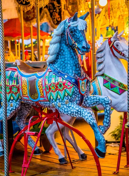 Carousel horse on carousel