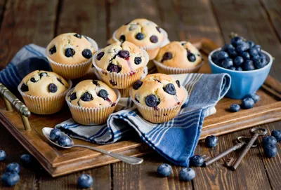 Freshly Baked Blueberry Muffins