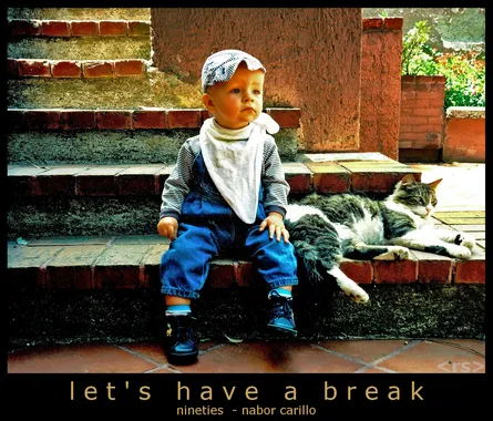 "Cat and Baby Break"