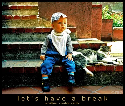 "Cat and Baby Break"
