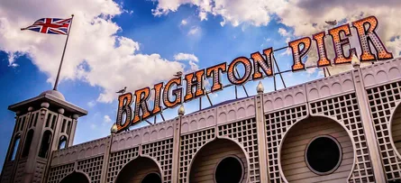Brighton pier sign