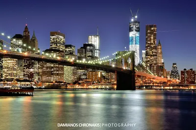 City skyline at night