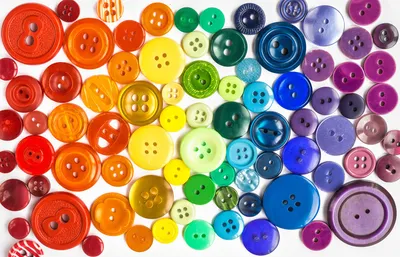 Colorful Button Rainbow