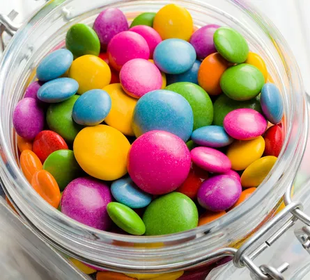 Candy jar colorful