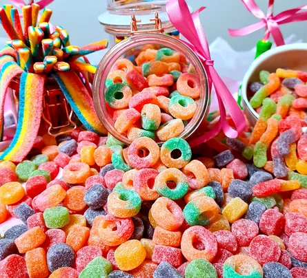 Candy and jar