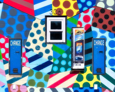 Colorful Mural on Building