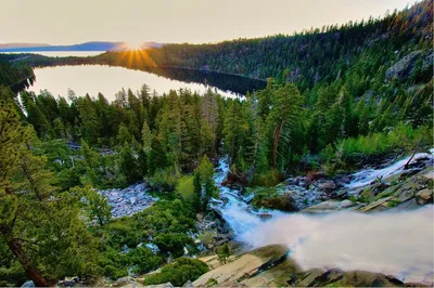 Serene Lake Sunrise
