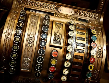 Old fashioned cash register
