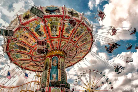 Amusement Park Ferris Wheel