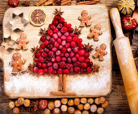 Festive christmas tree