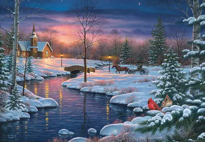 Country holiday scene