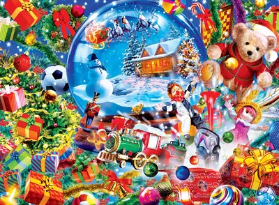 Festive holiday scene