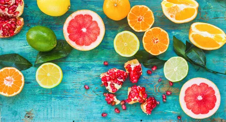 "Vibrant Citrus Display"