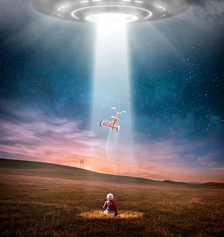 UFO in sky