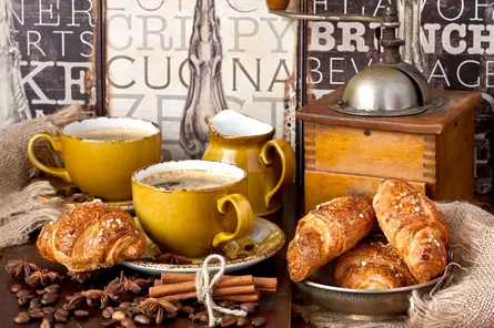 Breakfast scene
