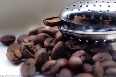Silver Tea Kettle Next to Coffee Beans