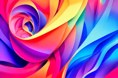 Colorful Abstract Swirl Pattern