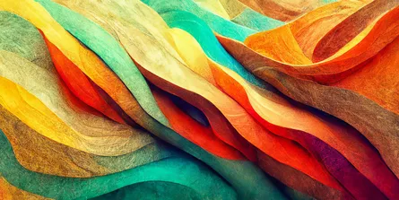 Colorful paper art