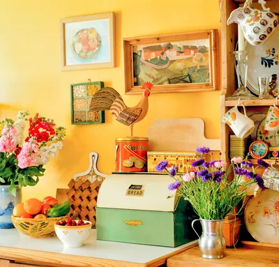 Kitchen shelf with items