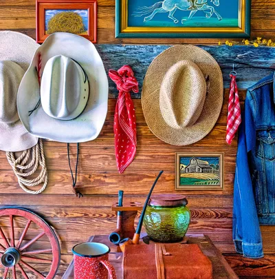 Western theme, old west memorabilia