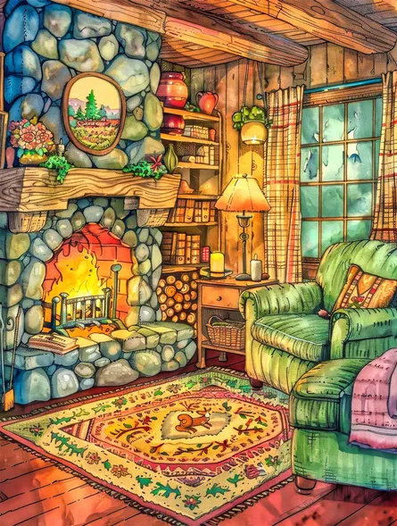 Cozy mountain cabin