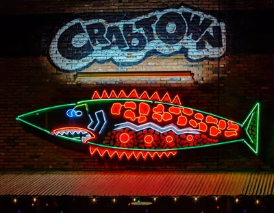 Crab Sign Advertisement