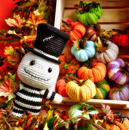 Crochet pumpkins 48 06