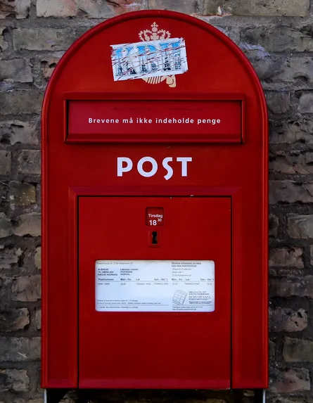 Danish post box 158 038