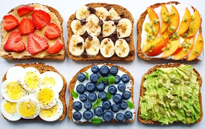 Assorted toast toppings