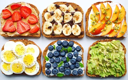Assorted toast toppings