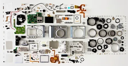 Disassembled electronic device