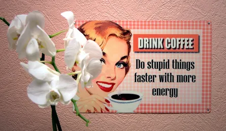Drink coffee sign