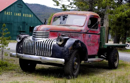 Old red truck