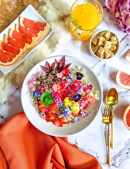 Healthy meal on table