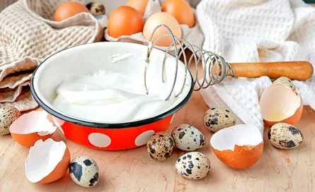 Eggs on table