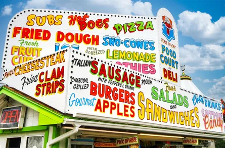 Food truck menu