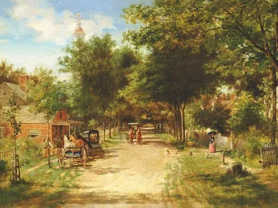 A tranquil village street