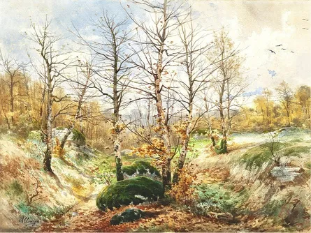 Paintings depicting rural scenes