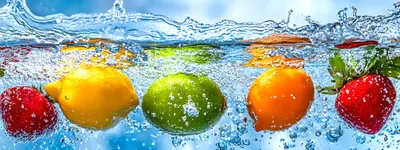 Colorful Fruit Splash