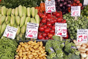 Farmers Market Produce Display