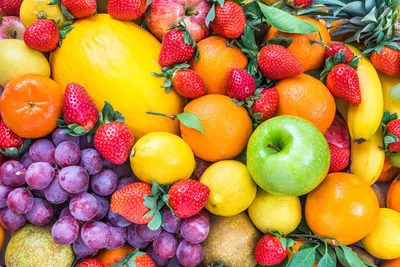 Fresh fruits on display