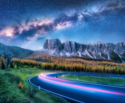 Mountains and Milky Way
